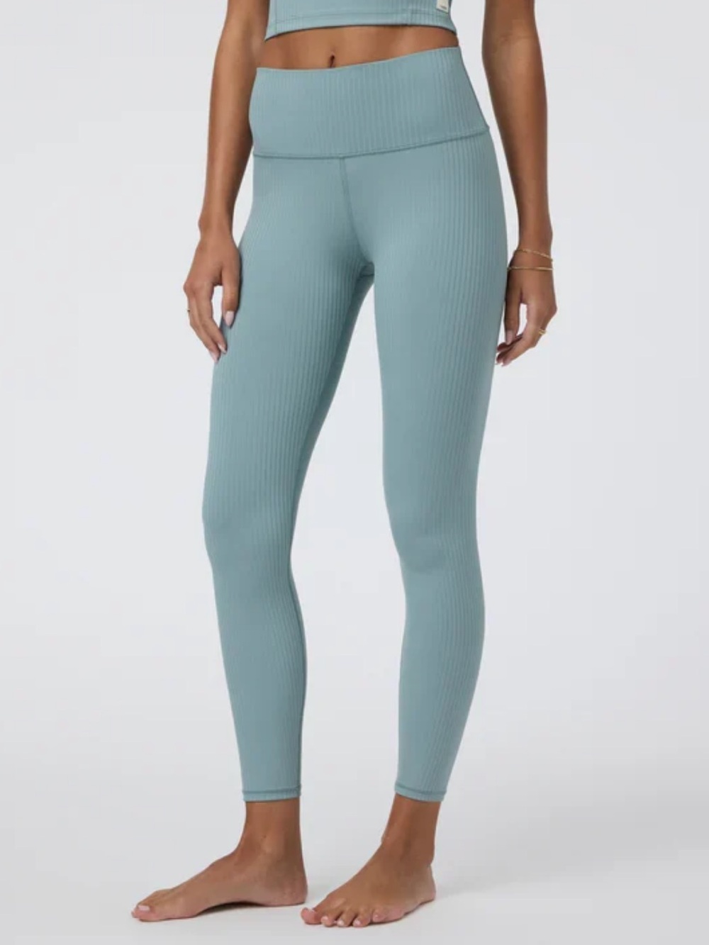 Vuori Inversion Rib Legging - Mist, Small, NWOT